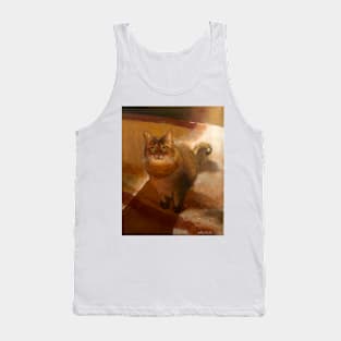 red cat Tank Top